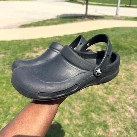Crocs Bistro Adult Unisex‎ Work Clogs Size M8 W 10 Black Shoes - Picture 12 of 13